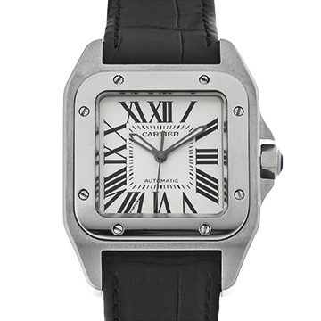 カルティエ サントス 100 MM W20106X8 シルバー ユニセックス 時計 【中古】【wristwatch】
