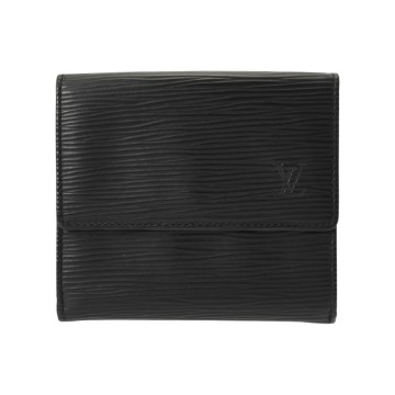 ルイ ヴィトン エピ ポルトモネ ビエカルトクレディ ノワール M63482 レザー レディース 財布 【中古】【purse】