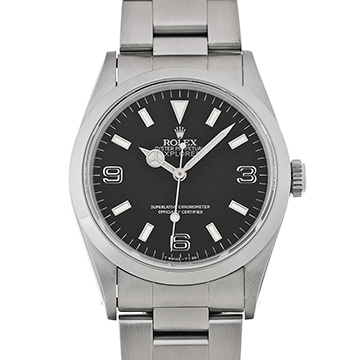 ロレックス ブラックアウト エクスプローラー 14270 ブラック メンズ 時計 【中古】【wristwatch】