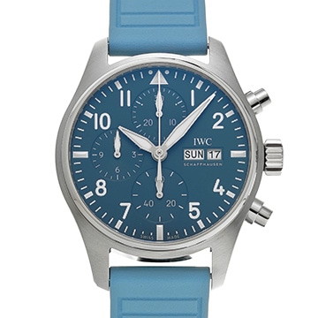 IWC パイロットウォッチ クロノグラフ 41 IW388117 ブルー メンズ 時計 【中古】【wristwatch】