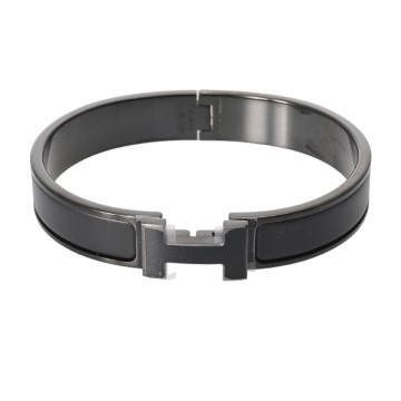 エルメス ブレスレット クリックHH ソーブラック ブラック/ブラック金具 エナメル ユニセックス ジュエリー 【新品】【jewelry】