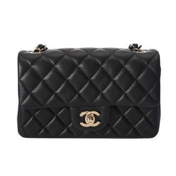 シャネル マトラッセ ミニ クラシック ハンドバッグ ブラック A69900 ラムスキン レディース バッグ 【中古】【bag】