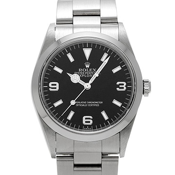ロレックス エクスプローラー 14270 ブラック メンズ 時計 【中古】【wristwatch】