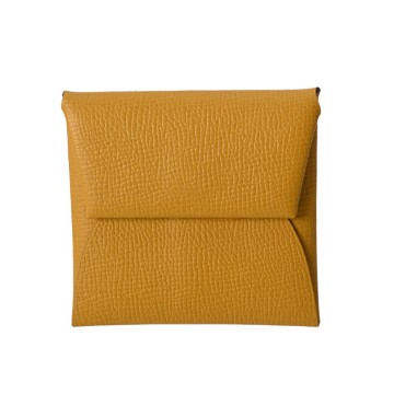 エルメス バスティア ジョーヌアンプル ヴォーエプソン レディース 財布 【中古】【purse】