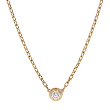 カルティエ ダムールネックレス SM　1PD イエロー K18イエローゴールド YG レディース ジュエリー 【中古】【jewelry】