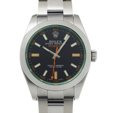 ロレックス ミルガウス 116400GV ブラック メンズ 時計 【中古】【wristwatch】