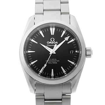 オメガ シーマスター アクアテラ コーアクシャル ミッドサイズ 2504.50 ブラック メンズ 時計 【中古】【wristwatch】