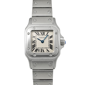 カルティエ サントスガルベ SM W20056D6 シルバー レディース 時計 【中古】【wristwatch】