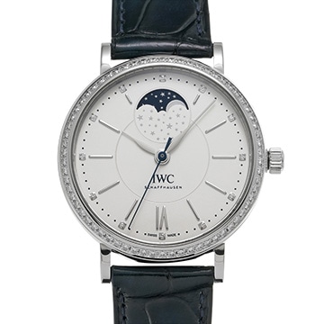 IWC ポートフィノ オートマティック ムーンフェイズ 37 IW459008 ホワイト/ダイヤモンド メンズ 時計 【中古】【wristwatch】