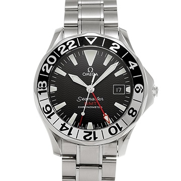 オメガ シーマスター 300 GMT 50th 2534.50 ブラック メンズ 時計 【中古】【wristwatch】