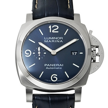 パネライ ルミノールマリーナ 44MM PAM01313 ブルー メンズ 時計 【中古】【wristwatch】