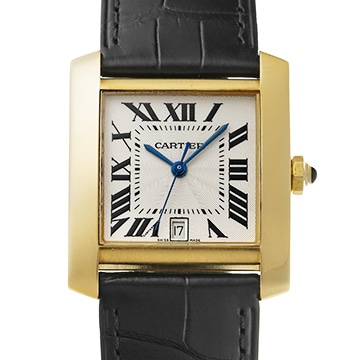 カルティエ タンク フランセーズ LM W5000156 シルバー メンズ 時計 【中古】【wristwatch】