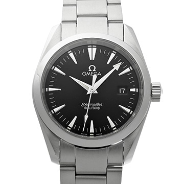 オメガ シーマスター アクアテラ クォーツ 2518.50 ブラック メンズ 時計 【中古】【wristwatch】