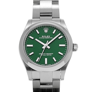 ロレックス オイスターパーペチュアル 31 277200 グリーン ユニセックス 時計 【中古】【wristwatch】