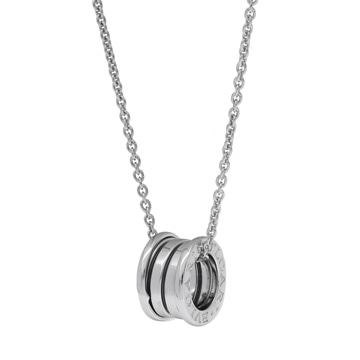 ブルガリ ビーゼロワン ペンダント ネックレス シルバー K18ホワイトゴールド WG レディース ジュエリー 【中古】【jewelry】