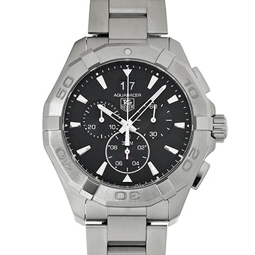 タグ ホイヤー アクアレーサー クォーツ クロノグラフ CAY1110.BA0925 ブラック メンズ 時計 【中古】【wristwatch】