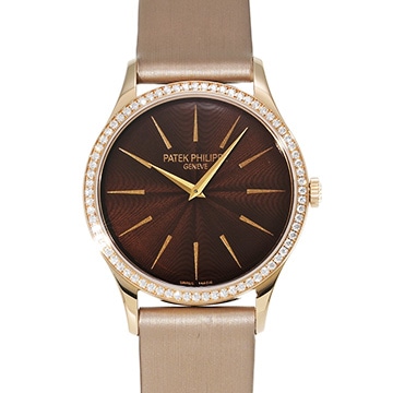 パテック フィリップ カラトラバ 4897R-001 チョコレートブラウン レディース 時計 【中古】【wristwatch】