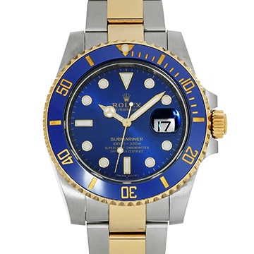 ロレックス サブマリーナ デイト 116613LB ブルー メンズ 時計 【中古】【wristwatch】