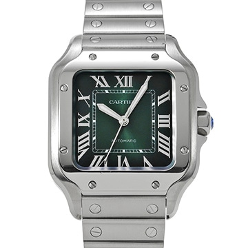 カルティエ サントス ドゥ カルティエ MM WSSA0061 グリーン・グラデーション メンズ 時計 【中古】【wristwatch】