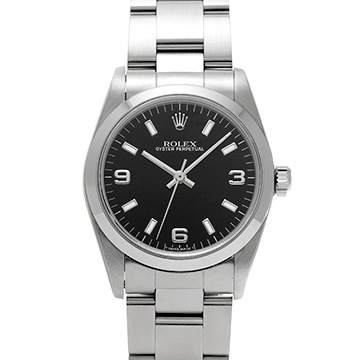 ロレックス オイスターパーペチュアル 67480 ブラック ユニセックス 時計 【中古】【wristwatch】