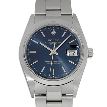 ロレックス オイスターパーペチュアル デイト 15200 ブルー メンズ 時計 【中古】【wristwatch】