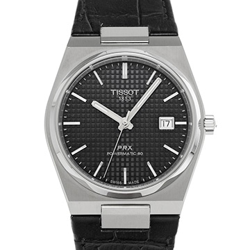 ティソ PRX パワーマティック 80 T137.407.16.051.00 ブラック メンズ 時計 【中古】【wristwatch】