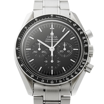 オメガ スピードマスター ムーンウォッチ プロフェッショナル アポロ11号 30th 3560.50 ブラック メンズ 時計 【中古】【wristwatch】