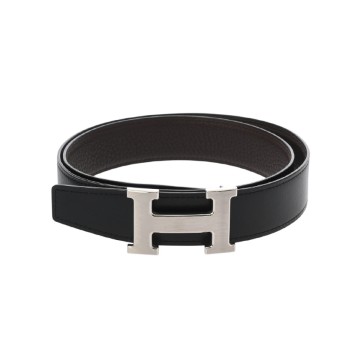 エルメス コンスタンスベルト #80 ブラック/ショコラ ボックスカーフ/トゴ メンズ 【中古】【other】