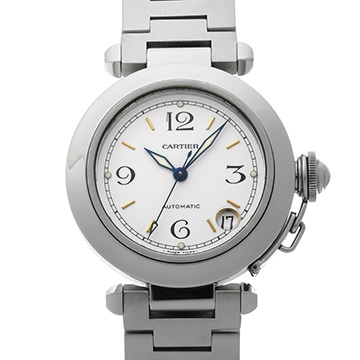 カルティエ パシャC W31015M7 ホワイト ユニセックス 時計 【中古】【wristwatch】