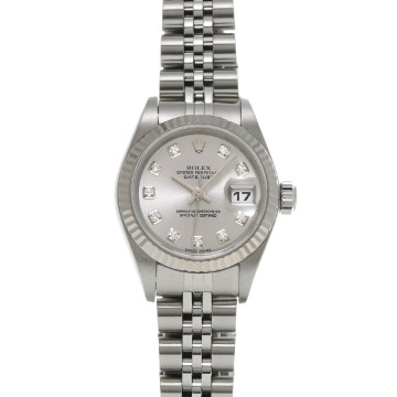 ロレックス デイトジャスト 79174G グレー/ダイヤモンド レディース 時計 【中古】【wristwatch】