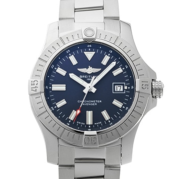 ブライトリング アベンジャー オートマチック 43 A17318 ブルー メンズ 時計 【中古】【wristwatch】