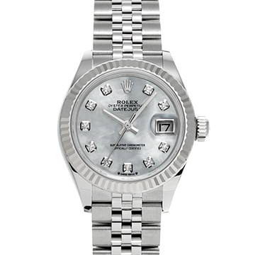 ロレックス レディ デイトジャスト 28 279174NG ホワイトシェル/ダイヤモンド レディース 時計 【新品】【wristwatch】