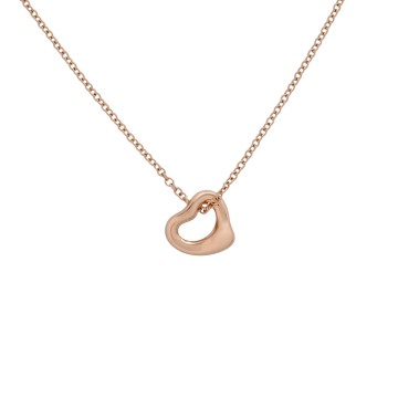 ティファニー オープンハートネックレス  ゴールド K18ピンクゴールド PG レディース ジュエリー 【中古】【jewelry】