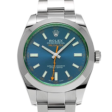 ロレックス ミルガウス 116400GV Zブルー メンズ 時計 【中古】【wristwatch】