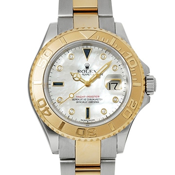 ロレックス ヨットマスター 16623NGS ホワイトシェル/ダイヤモンド/サファイヤ メンズ 時計 【中古】【wristwatch】
