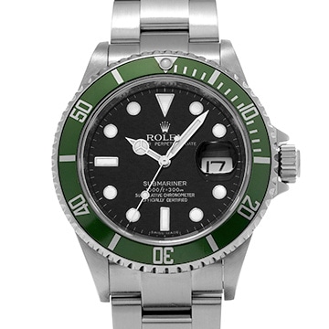 ロレックス サブマリーナ デイト ビッグスイス ファット４ 16610LV ブラック メンズ 時計 【中古】【wristwatch】