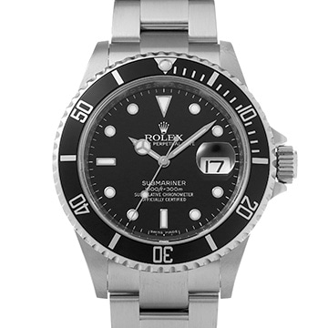 ロレックス サブマリーナ デイト 16610 ブラック メンズ 時計 【中古】【wristwatch】