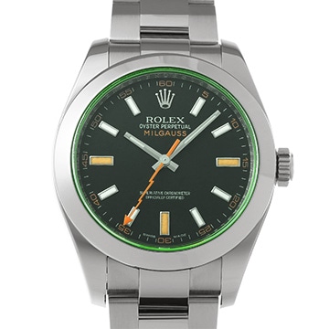 ロレックス ミルガウス 116400GV ブラック メンズ 時計 【中古】【wristwatch】