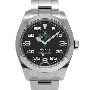 ロレックス エアキング 116900 ブラック メンズ 時計 【中古】【wristwatch】