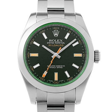 ロレックス ミルガウス 116400GV ブラック メンズ 時計 【中古】【wristwatch】