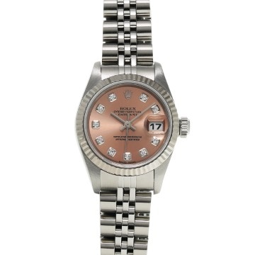 ロレックス デイトジャスト 79174G ピンク/ダイヤモンド レディース 時計 【中古】【wristwatch】