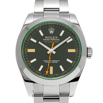 ロレックス ミルガウス 116400GV ブラック メンズ 時計 【中古】【wristwatch】