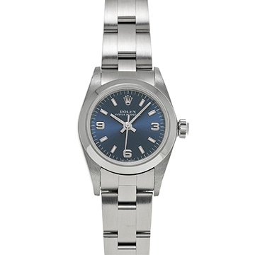 ロレックス オイスターパーペチュアル 76080 ブルー レディース 時計 【中古】【wristwatch】