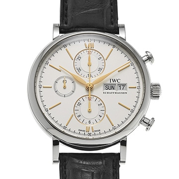 IWC ポートフィノ クロノグラフ IW391031 シルバー メンズ 時計 【中古】【wristwatch】