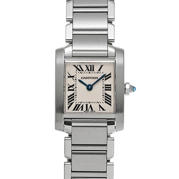 カルティエ タンクフランセーズ SM W51008Q3 シルバー レディース 時計 【中古】【wristwatch】