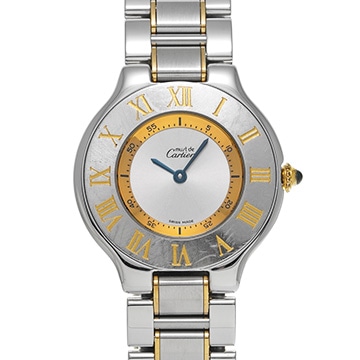 カルティエ マスト 21 ヴァンティアン W10072R6 シルバー メンズ 時計 【中古】【wristwatch】