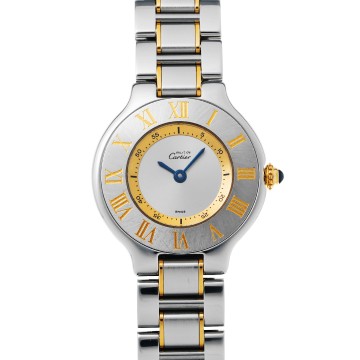 カルティエ マスト 21 SM W10073R6 シルバー レディース 時計 【中古】【wristwatch】