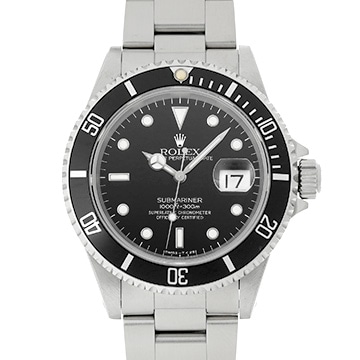 ロレックス サブマリーナ デイト 16610 ブラック メンズ 時計 【中古】【wristwatch】