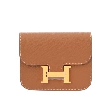 エルメス コンスタンス スリム ゴールド ヴォーエプソン レディース 財布 【中古】【purse】