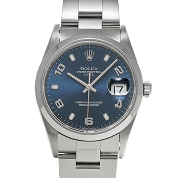 ロレックス オイスターパーペチュアル デイト 15200 ブルー メンズ 時計 【中古】【wristwatch】